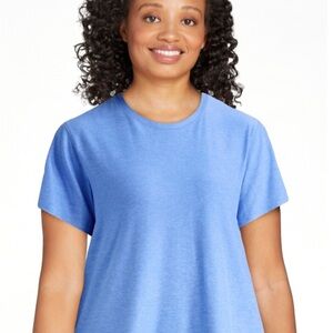 ATHLETIC WORKS Womens T-Shirt Size 20 XXL Blue Heather New